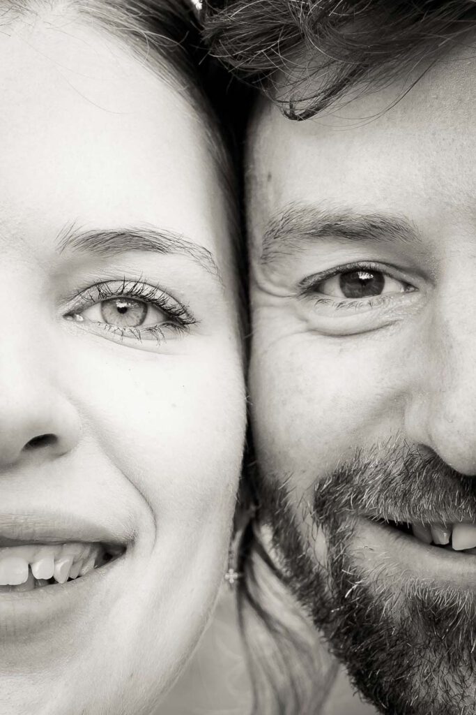 braut braeutigam kopf an kopf