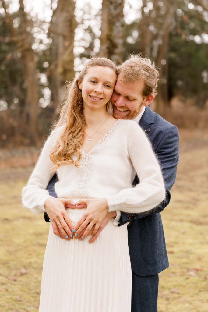 brautpaar babybauch herz liebe hochzeit shooting hersbruck