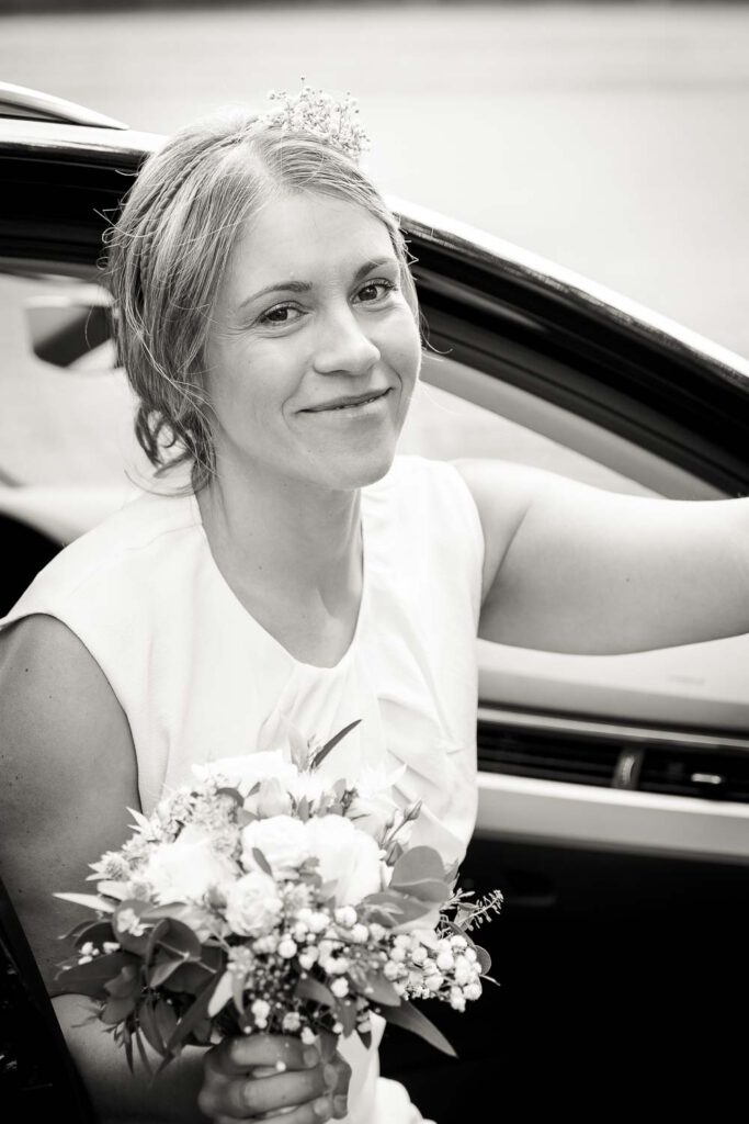 braut auto hochzeit