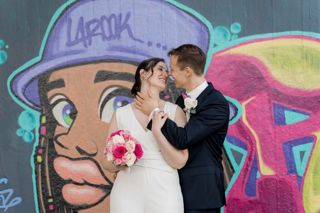 brautpaar graffity brücke bamberg