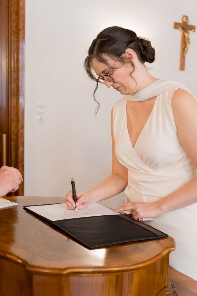 braut standesamtliche trauung unterschrift bamberg