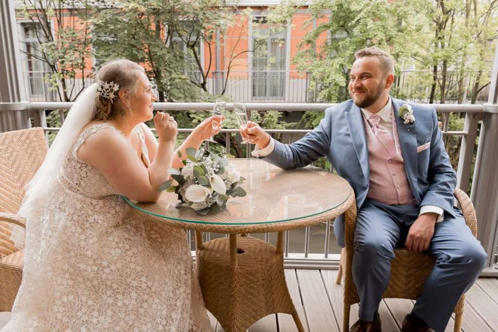 brautpaar dormero schlosshotel terrasse