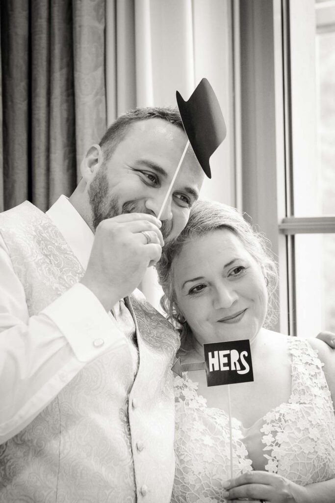 hochzeit fotobox brautpaar