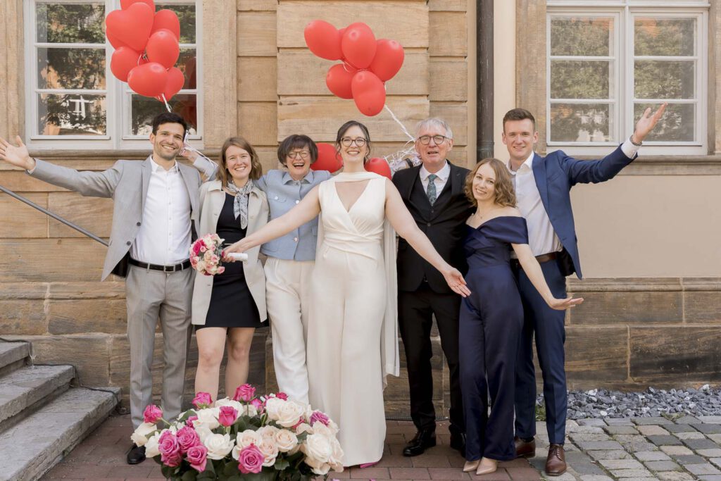 hochzeit gruppenfoto bamberg standesamt