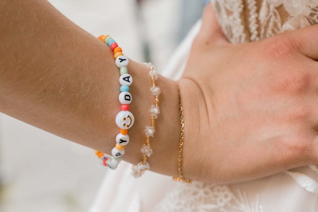 braut armkette perlen