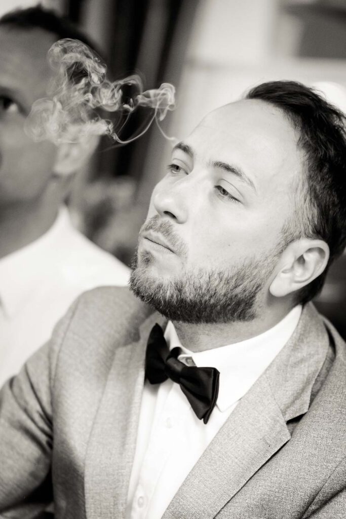 hochzeit gast rauchen