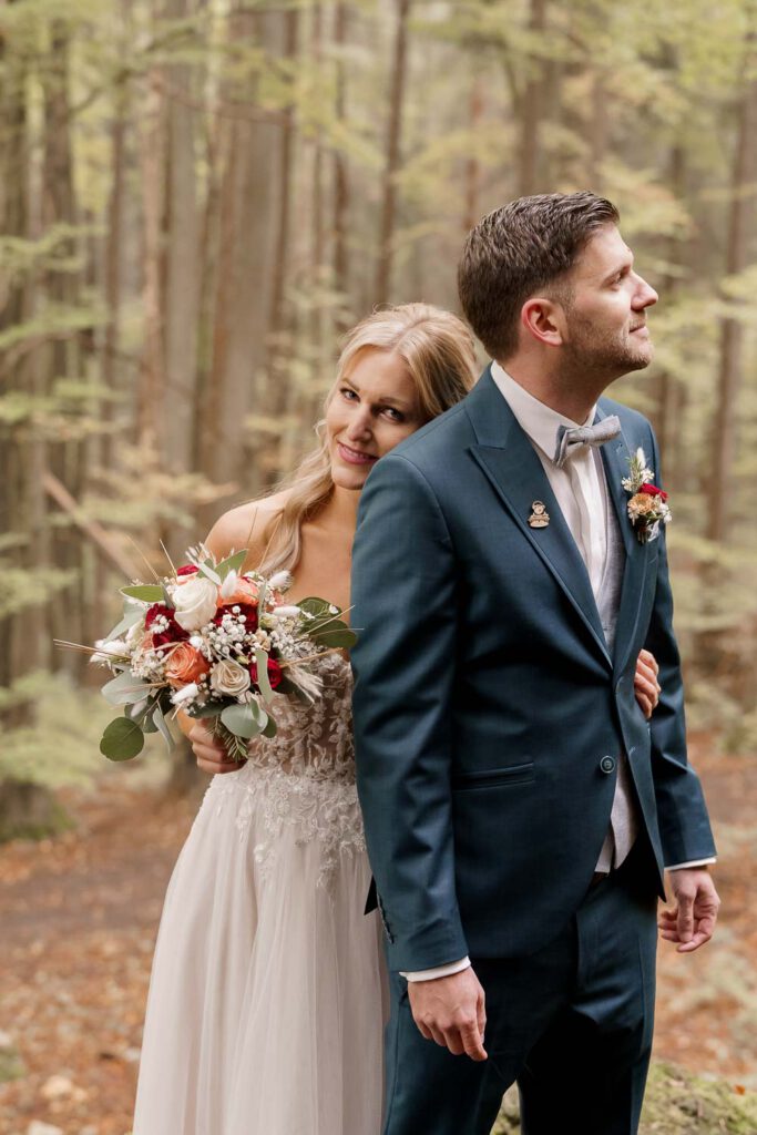 brautpaar shooting im wald