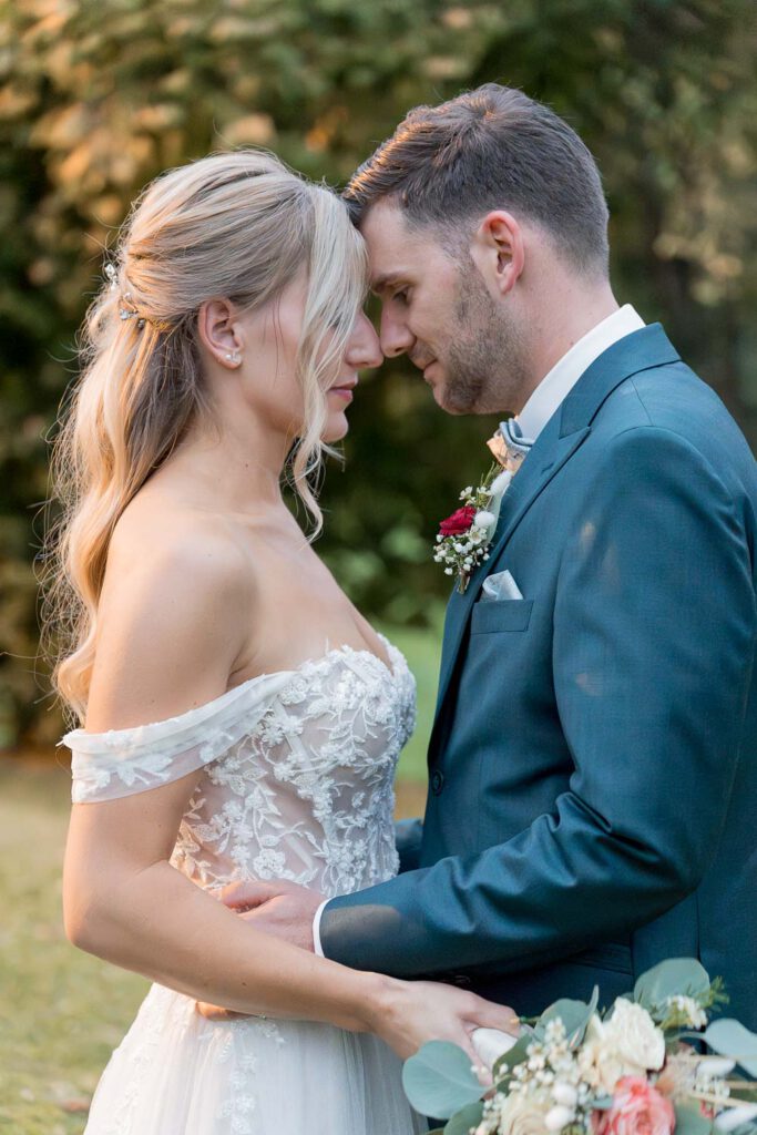 brautpaar shooting hochzeit golden hour
