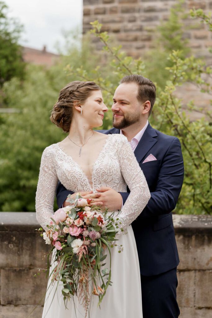 brautpaar schloss lauf hochzeit
