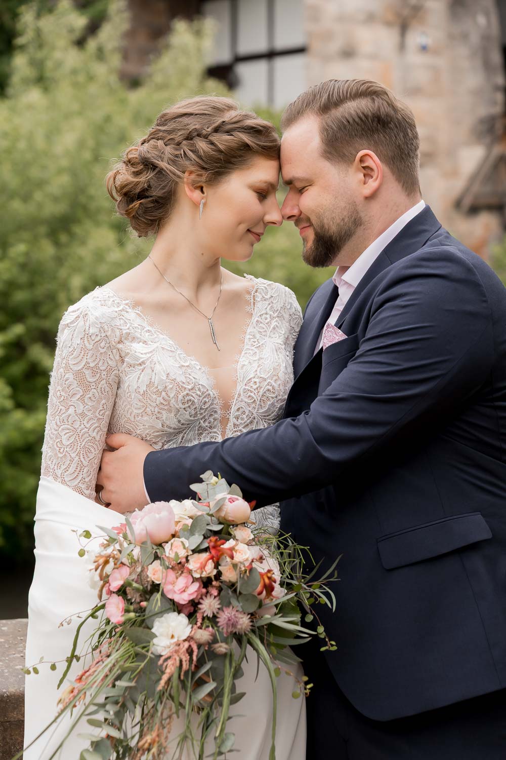 brautpaar winter hochzeit michelsberg hersbruck