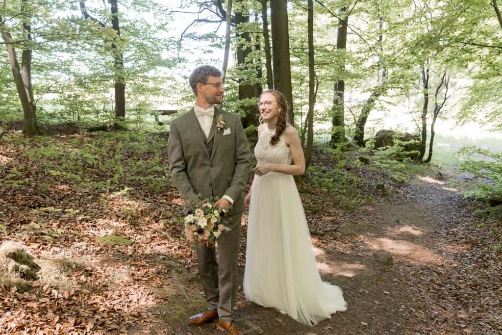 wald oberpfalz brautpaar first look
