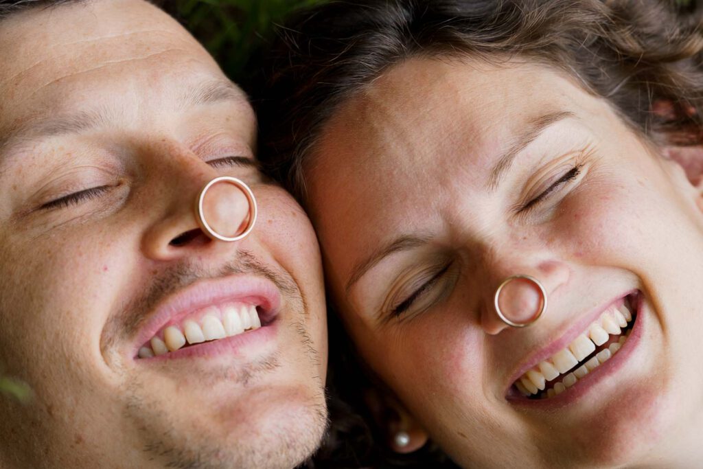 brautpaar mit ringen