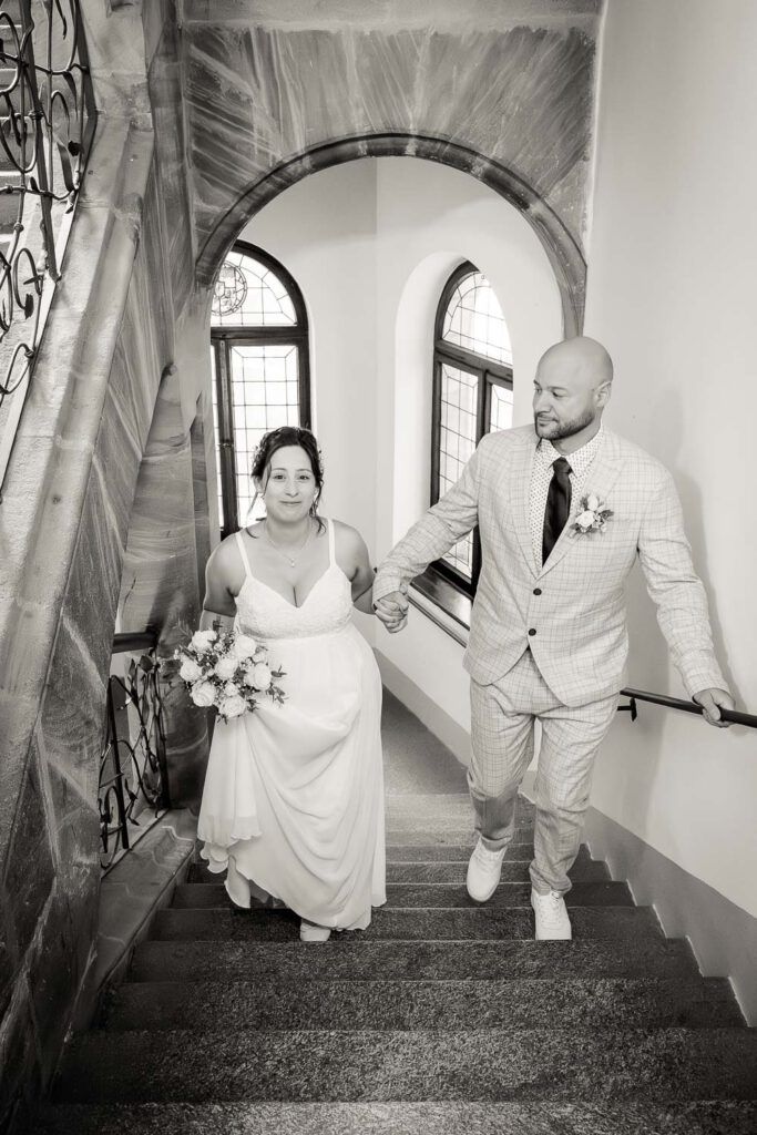 wenzelschloss lauf brautpaar treppenhaus