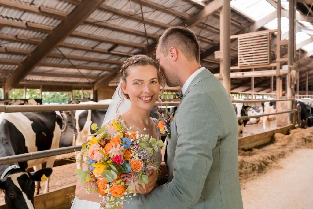brautpaar hochzeit kuhstall oberpfalz